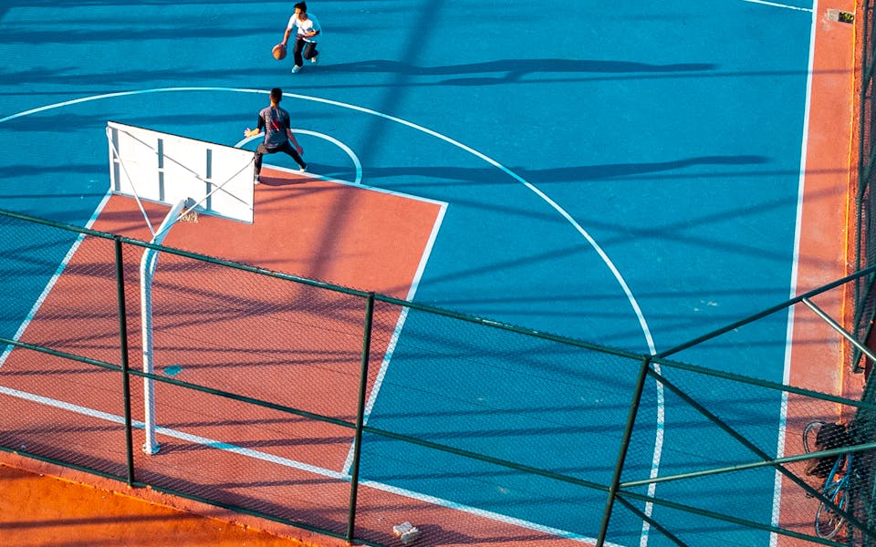 terrain de basket extérieur