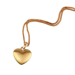 collier cœur or