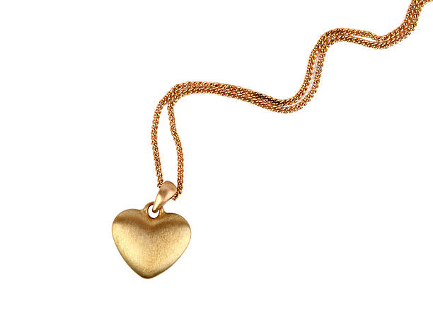 collier cœur or