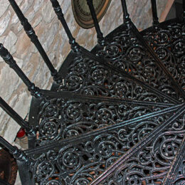 escalier colimaçon fer forgé