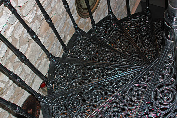escalier colimaçon fer forgé